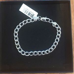 Stainless steel curb bracelet